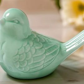 Ceramic Bird Green