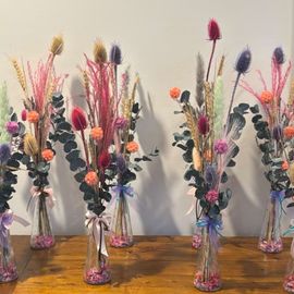 Preserved Flowers In Dimple Vase 