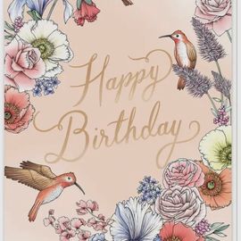 Hummingbird Birthday Card