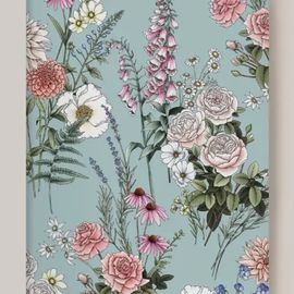 Pocket Notebook Garden Party Blue