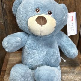 Mr Snuggles Stone Blue Teddy Bear