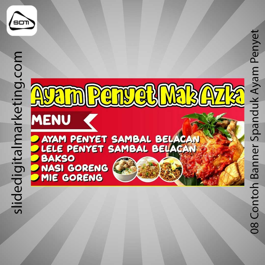 Contoh Banner Spanduk Ayam Penyet