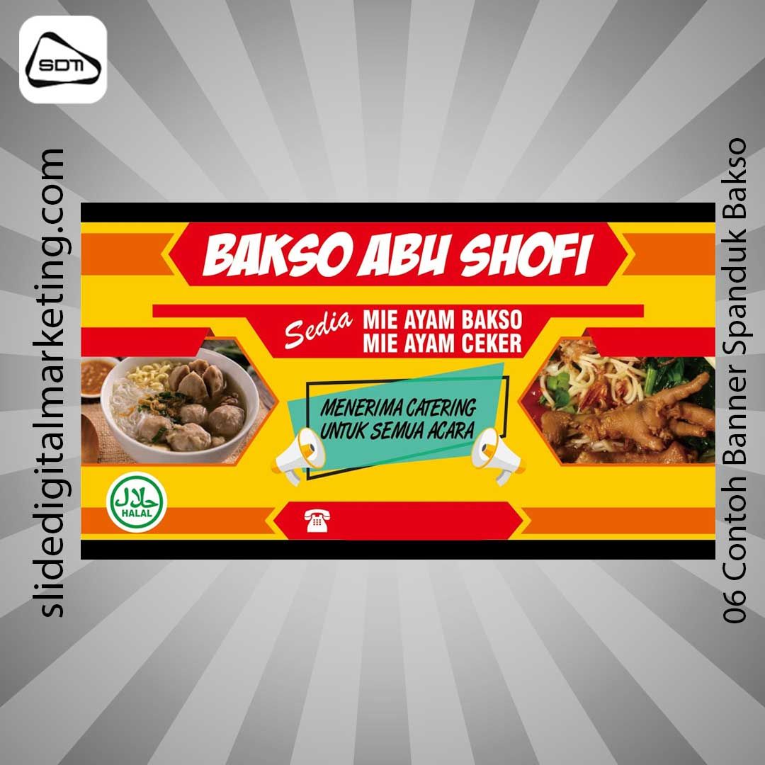 Contoh Banner Spanduk Bakso