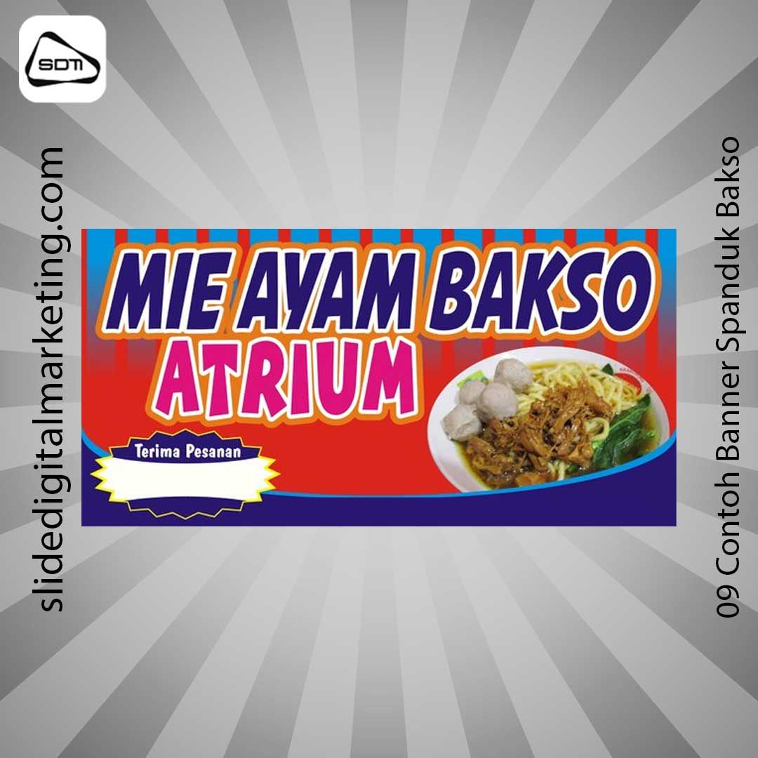 Contoh Banner Spanduk Bakso