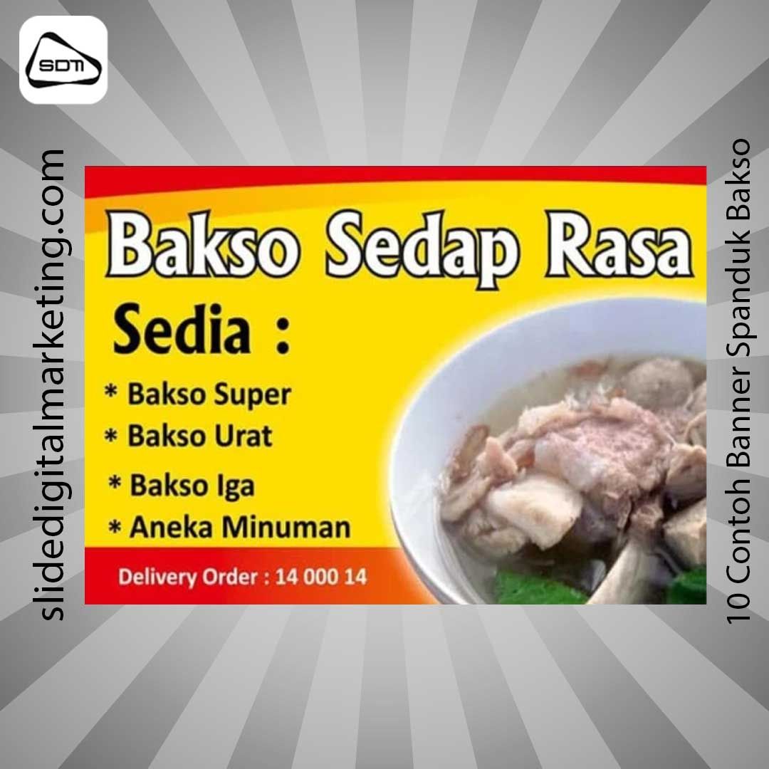 Contoh Banner Spanduk Bakso
