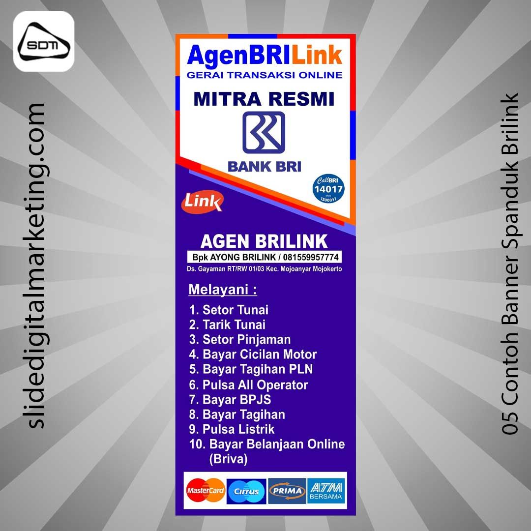 Contoh Banner Spanduk Brilink