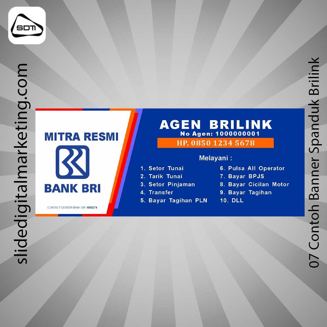 Contoh Banner Spanduk Brilink