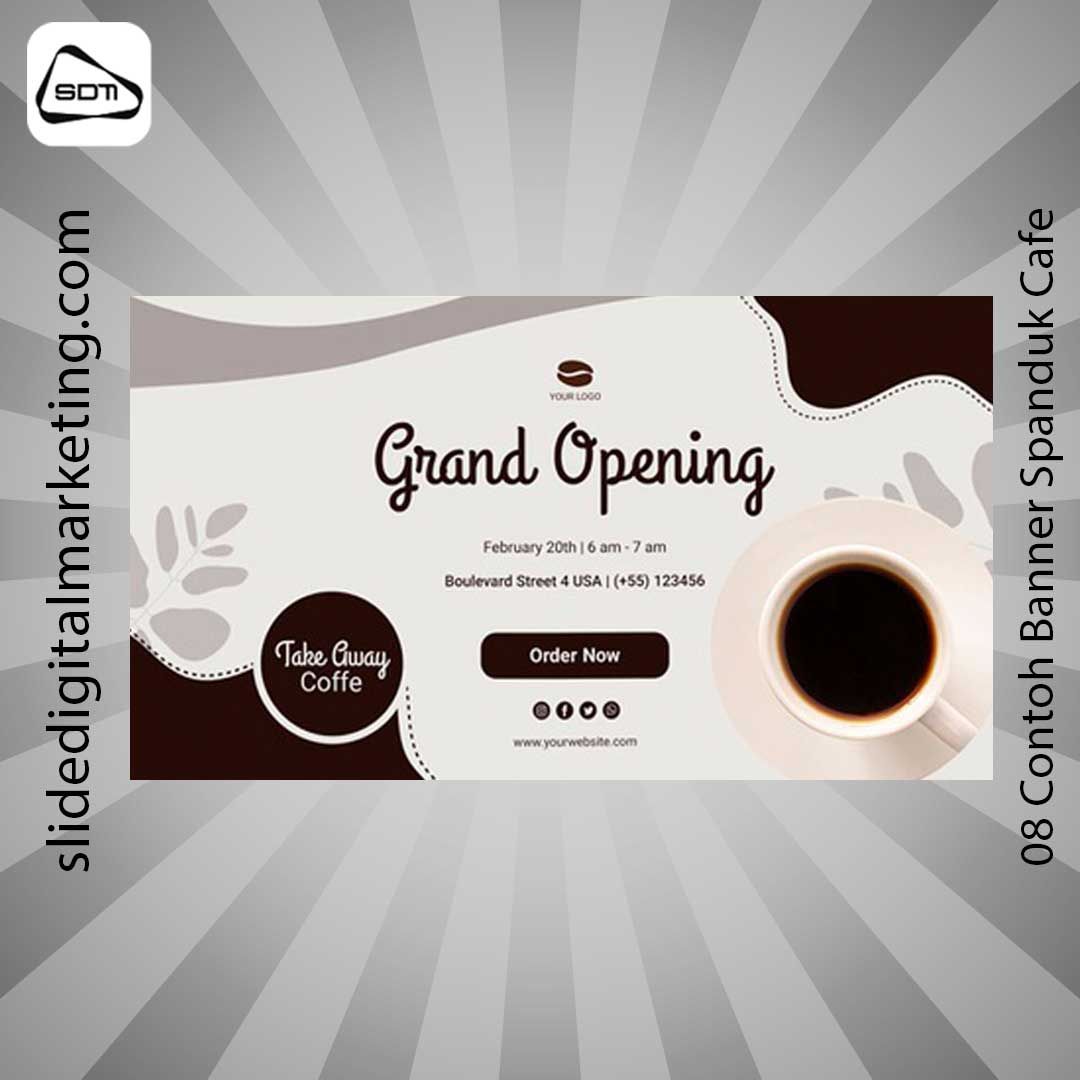 Contoh Banner Spanduk Cafe