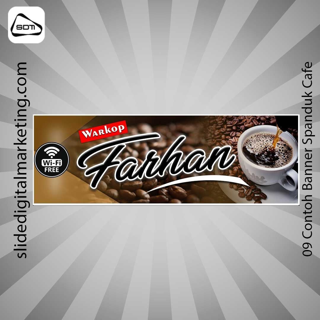 Contoh Banner Spanduk Cafe