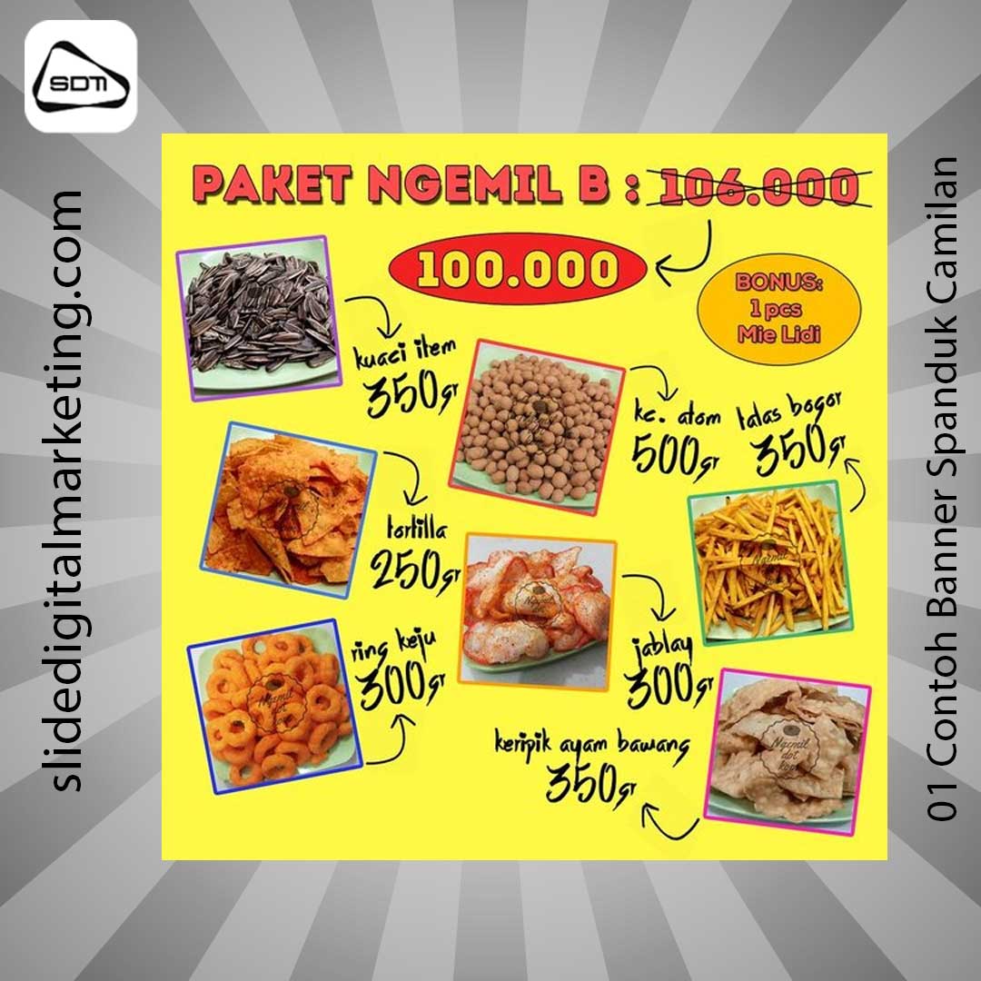 Contoh Banner Spanduk Camilan - slidedigitalmarketing.com
