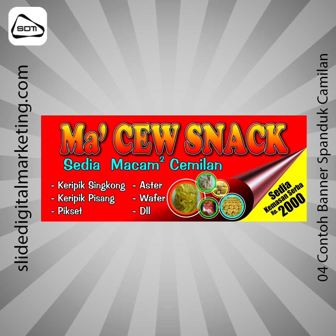 Contoh Banner Spanduk Camilan - slidedigitalmarketing.com