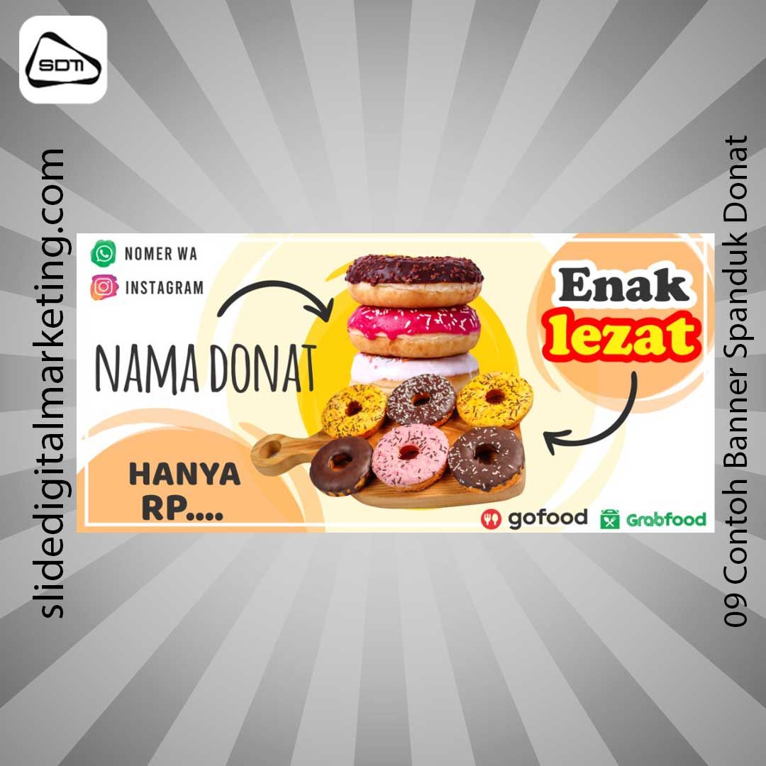 Contoh Banner Spanduk Donat