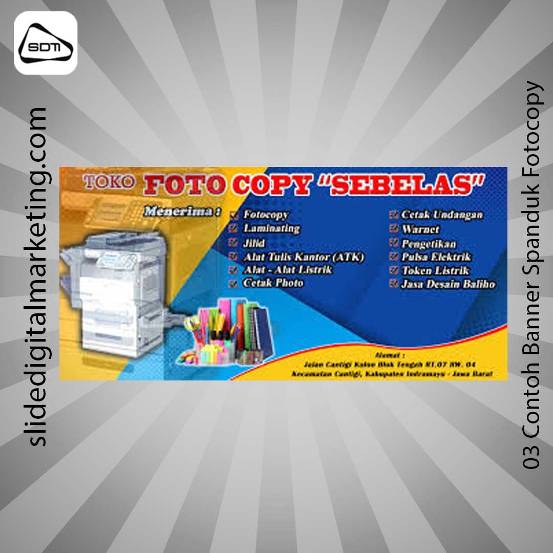 Contoh Banner Spanduk Fotocopy