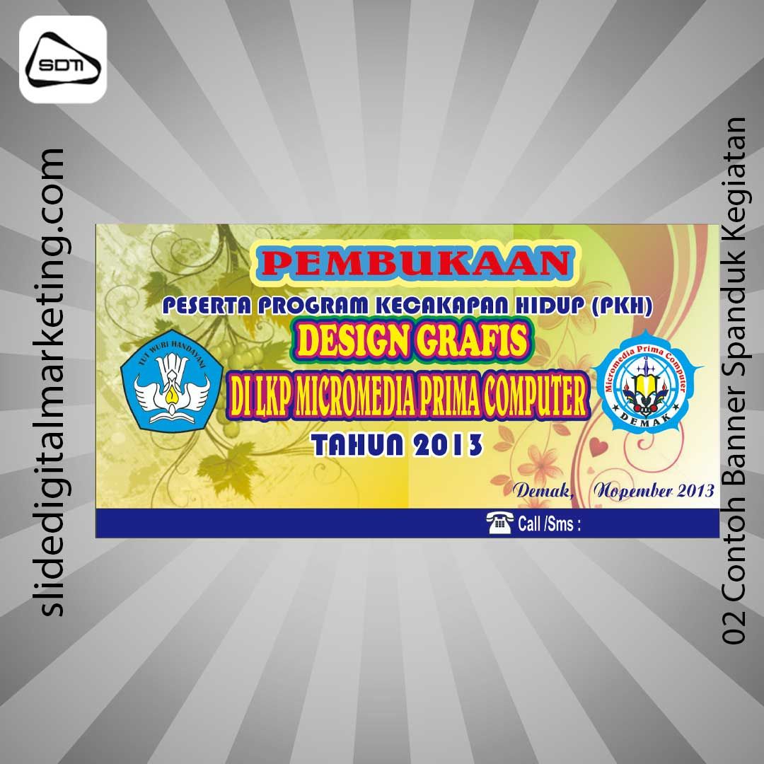 Contoh Banner Spanduk Kegiatan