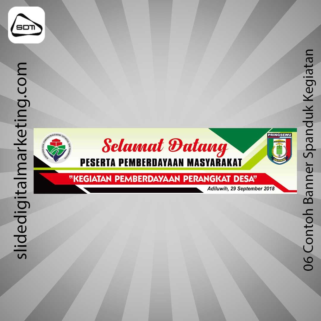 Contoh Banner Spanduk Kegiatan