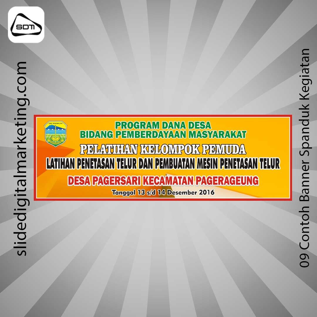 Contoh Banner Spanduk Kegiatan