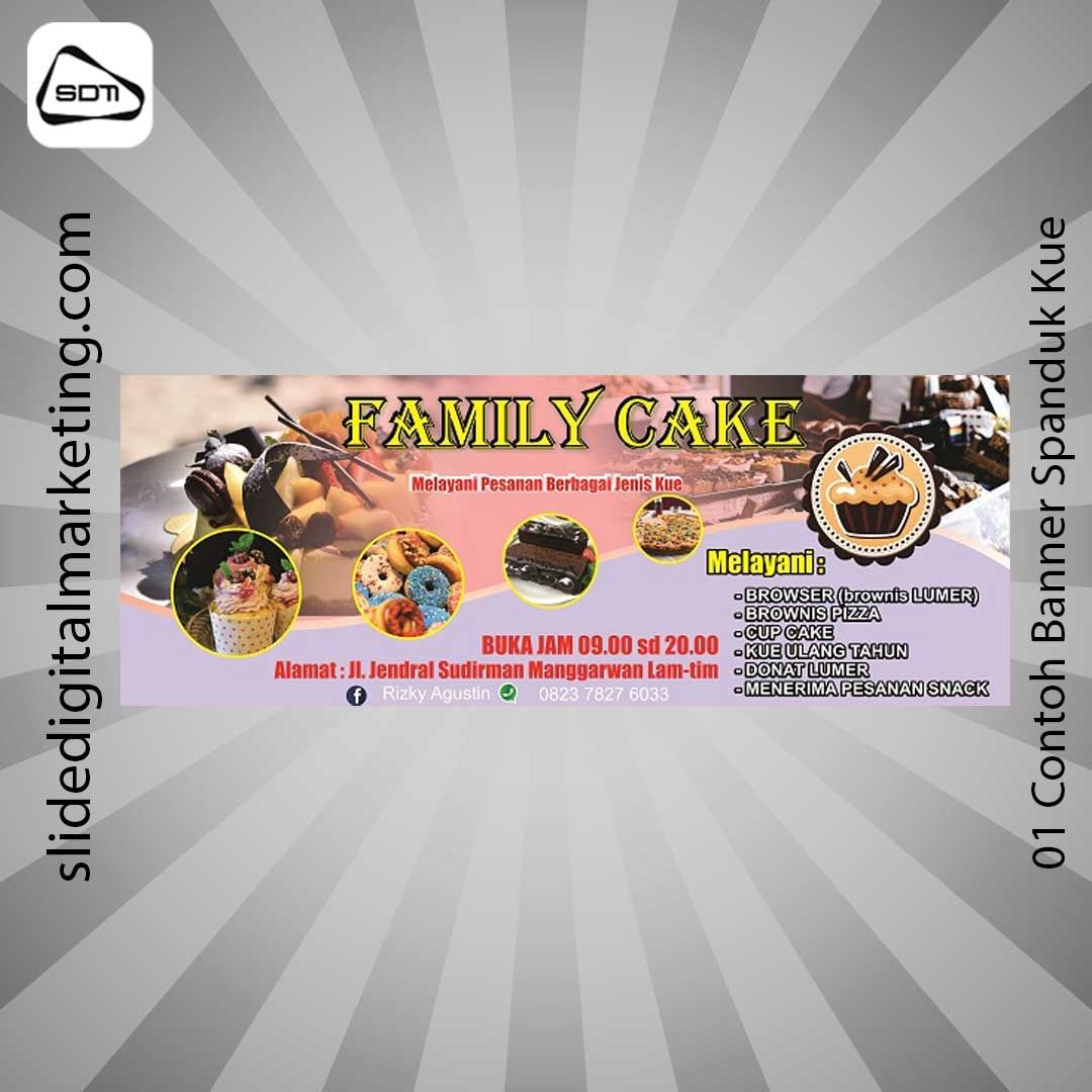 Contoh Banner Spanduk Kue