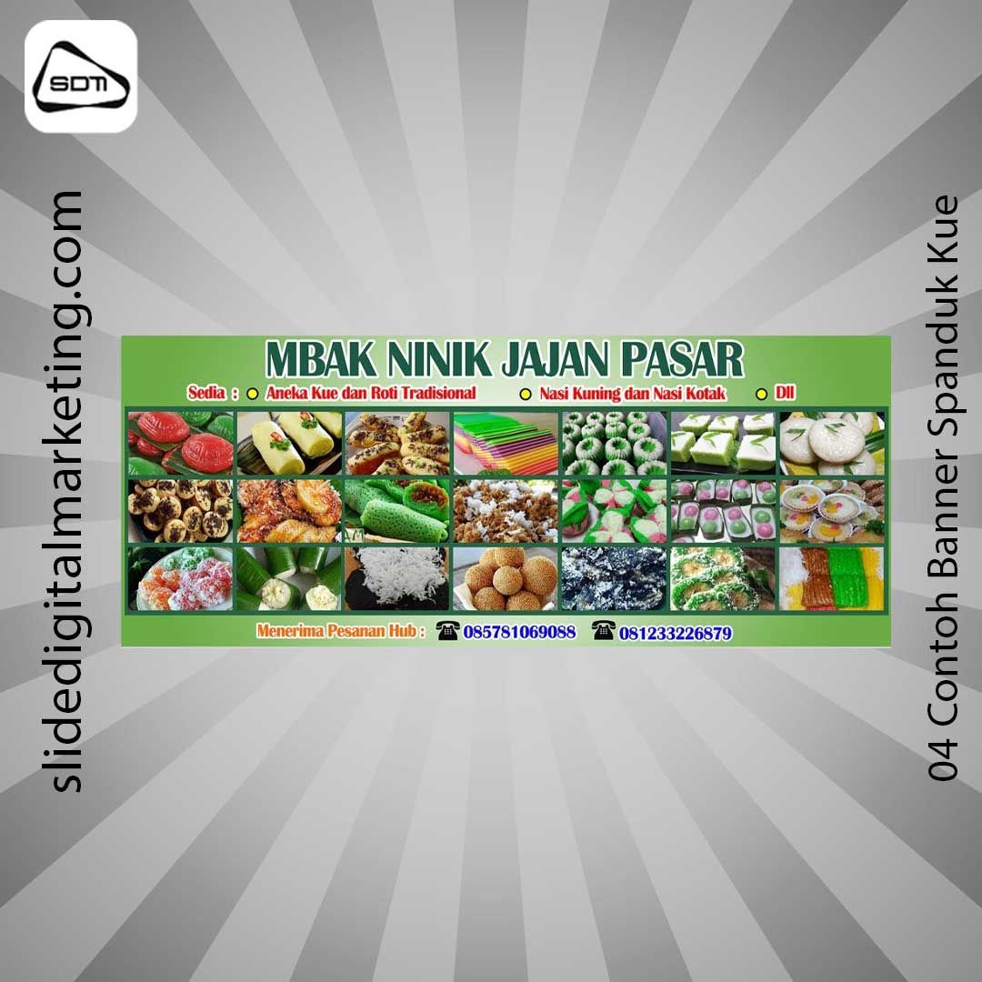 Contoh Banner Spanduk Kue