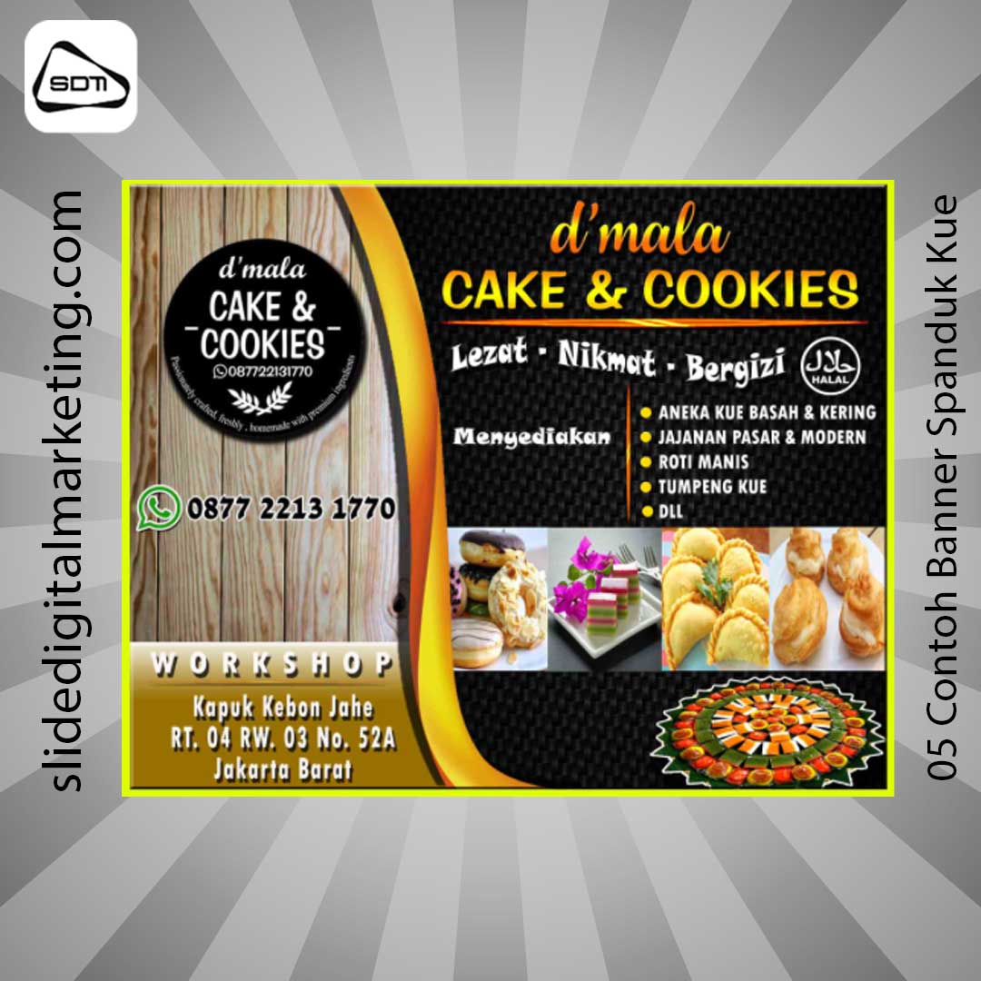 Contoh Banner Spanduk Kue