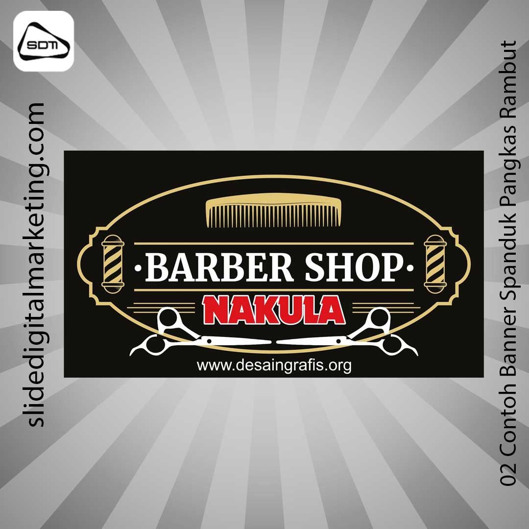 Contoh Banner Spanduk Pangkas Rambut