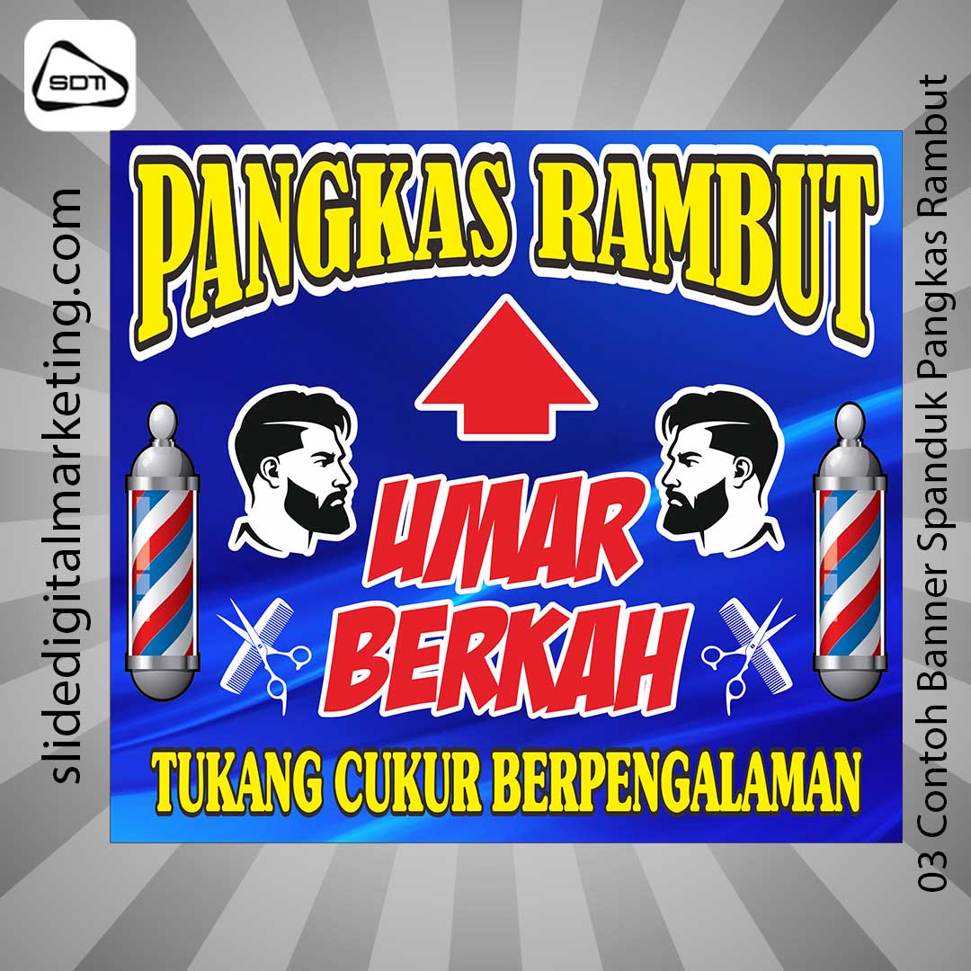 Contoh Banner Spanduk Pangkas Rambut