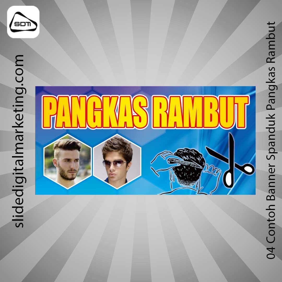 Contoh Banner Spanduk Pangkas Rambut