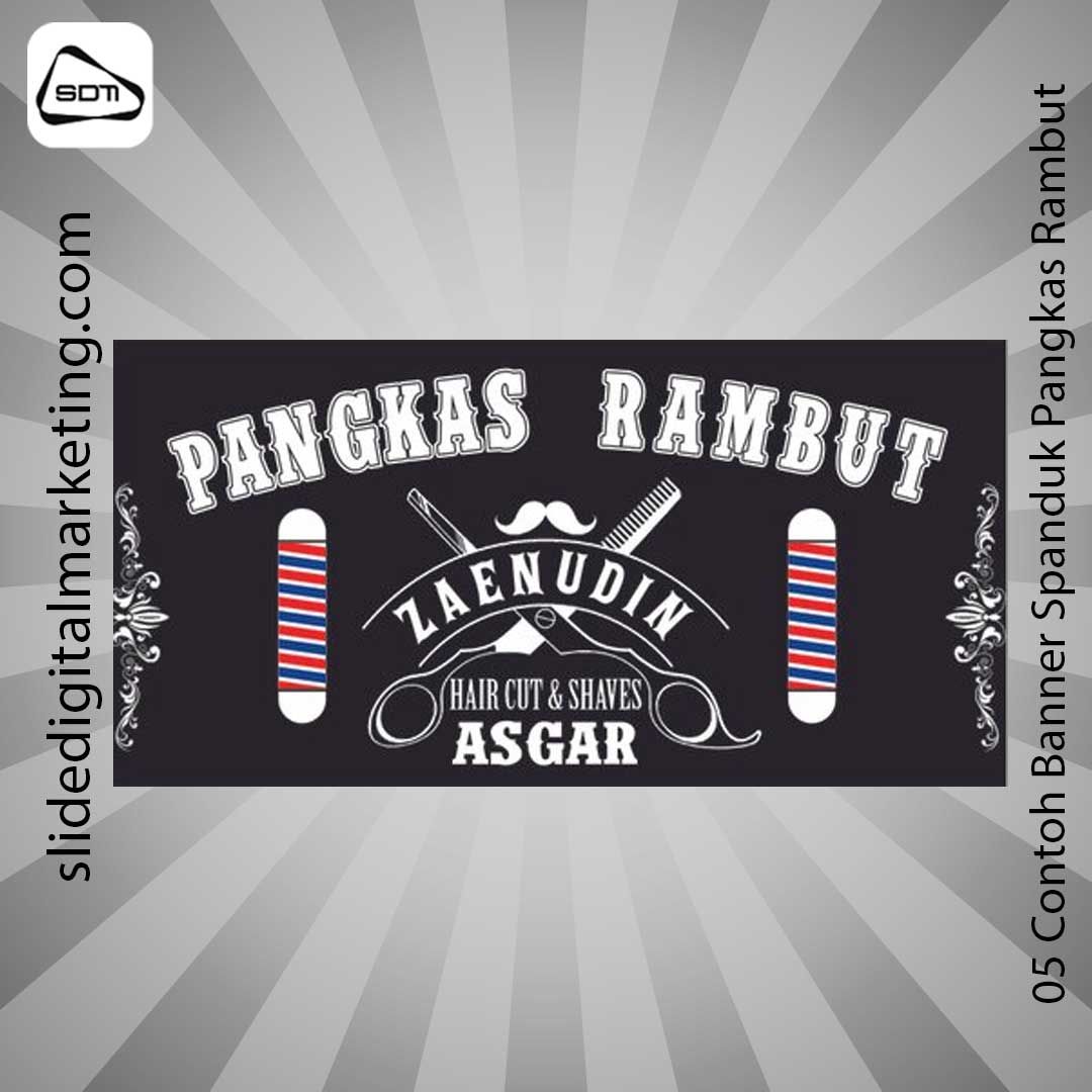 Contoh Banner Spanduk Pangkas Rambut