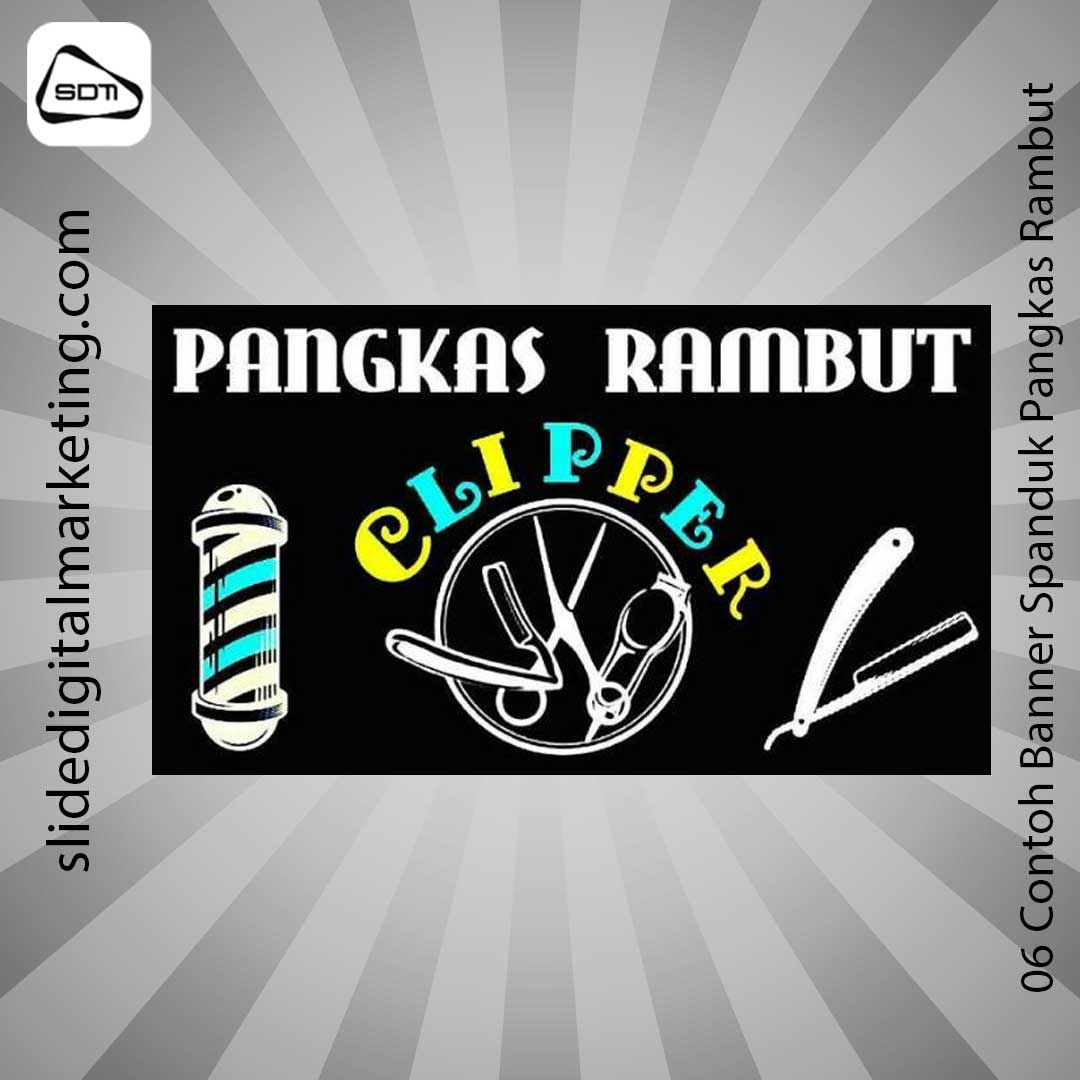 Contoh Banner Spanduk Pangkas Rambut