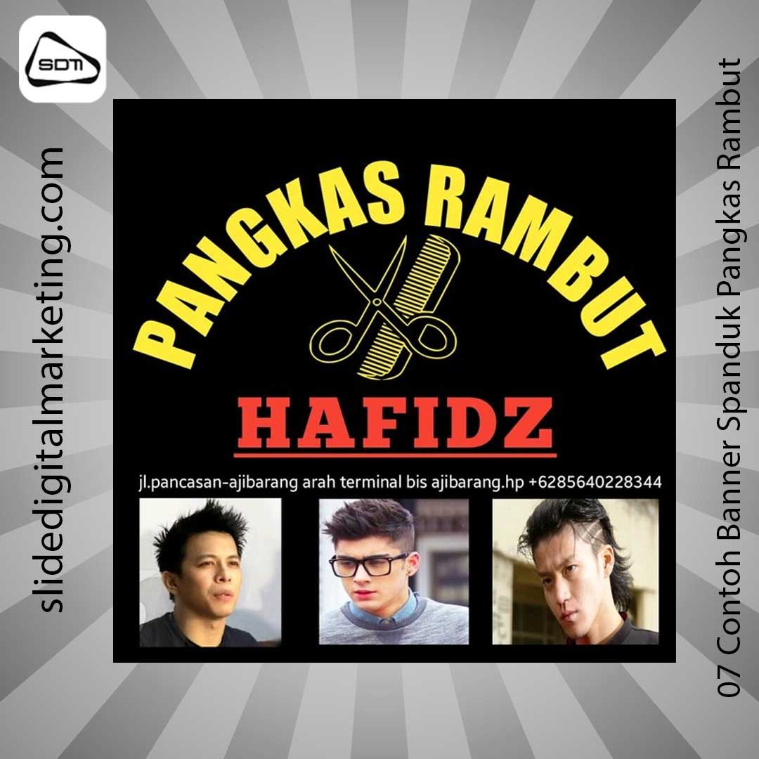 Contoh Banner Spanduk Pangkas Rambut