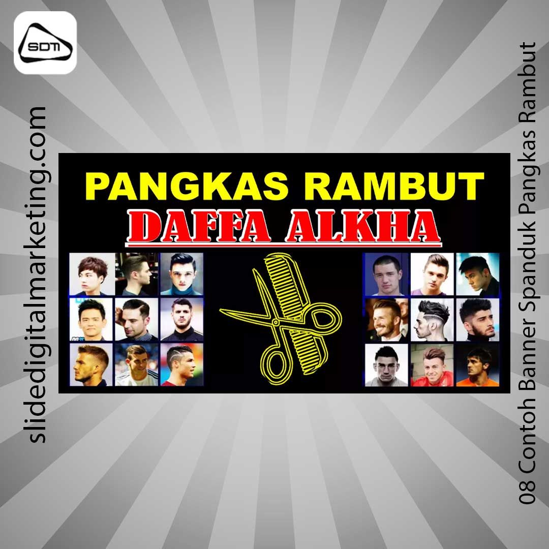 Contoh Banner Spanduk Pangkas Rambut