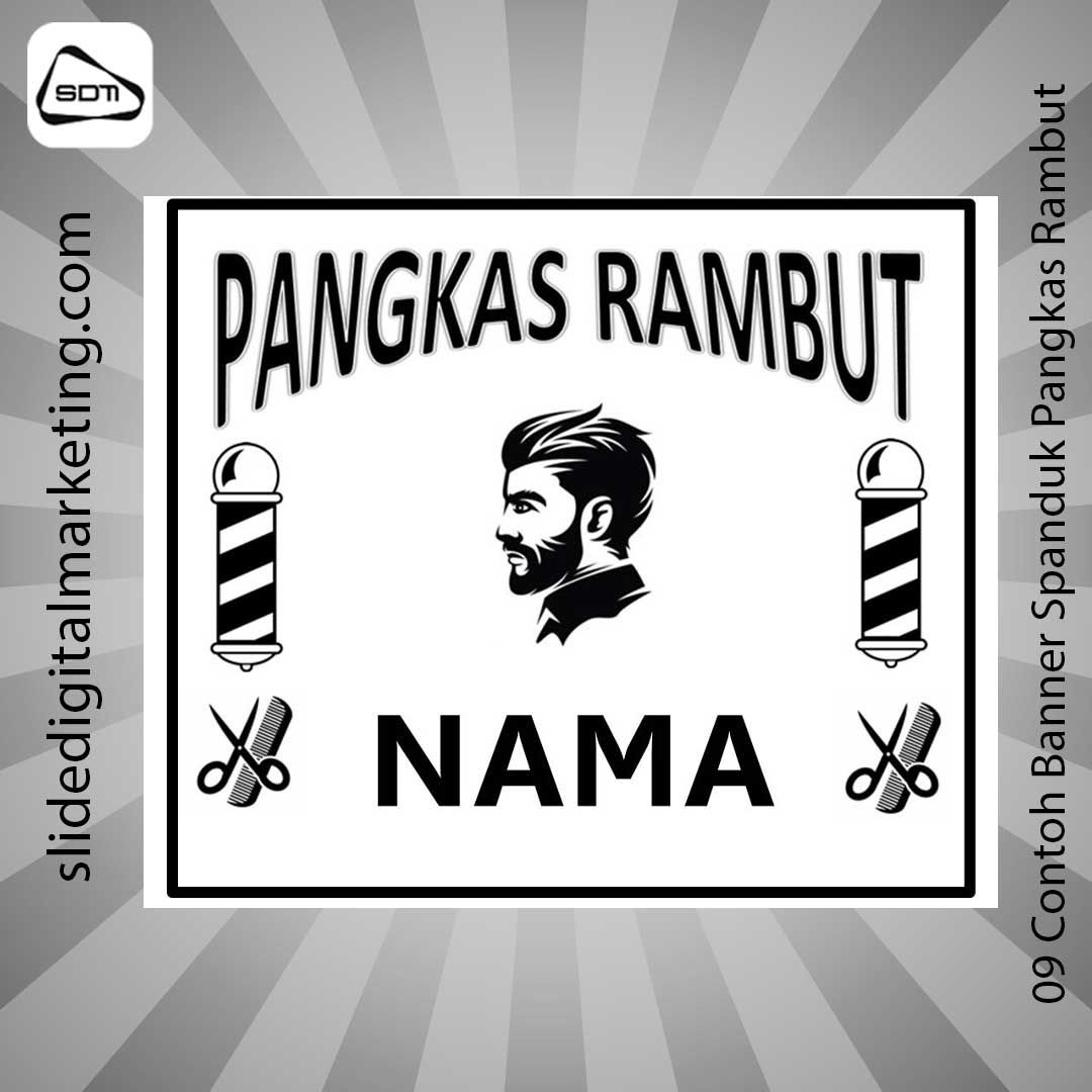 Contoh Banner Spanduk Pangkas Rambut