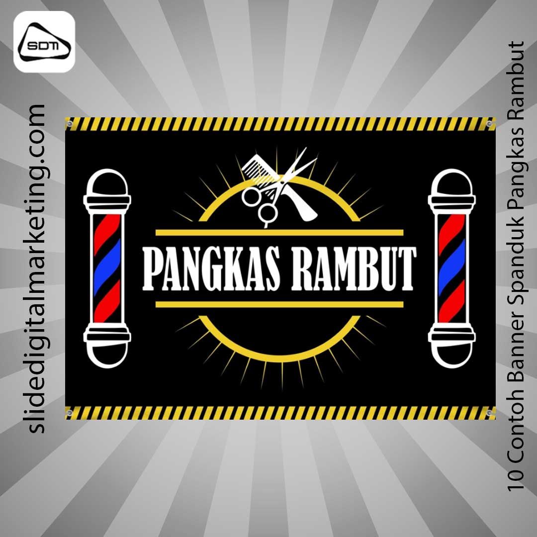 Contoh Banner Spanduk Pangkas Rambut