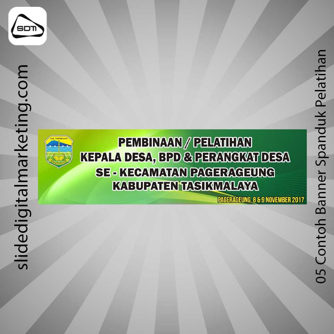 Contoh Banner Spanduk Pelatihan