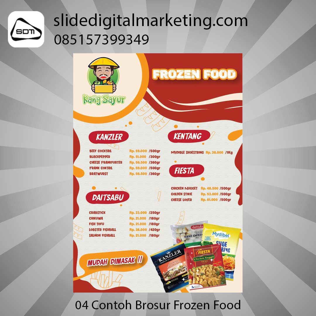 contoh brosur frozen food