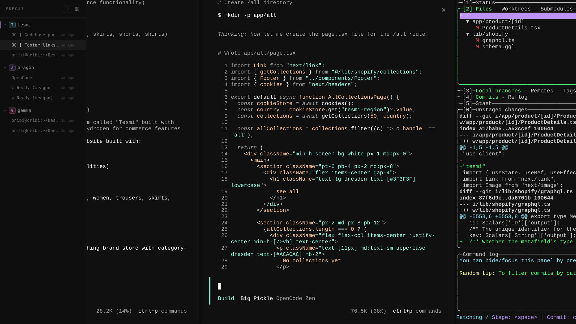 EKEGAI Terminal Interface - terminal manager for orchestrating agents