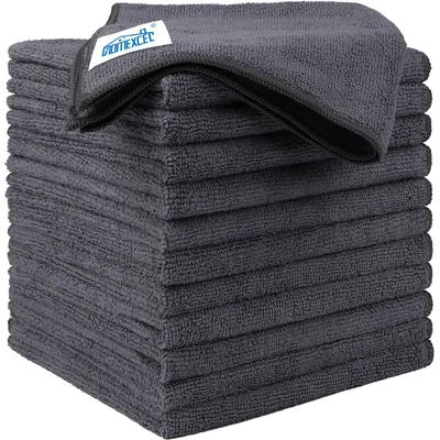 HOMEXCEL 12-Pack Microfiber Cleaning Cloths