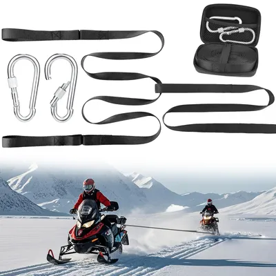 Mellbree 19ft Heavy-Duty Tow Strap for Snowmobile, ATV