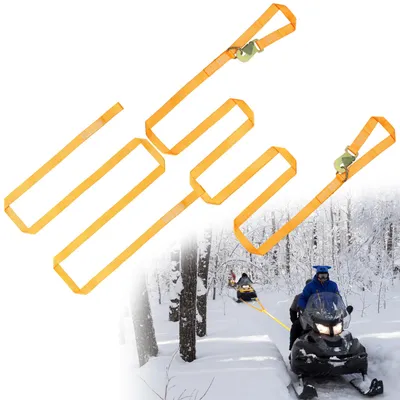 sumpluct Extra Long Snowmobile & ATV Tow Straps