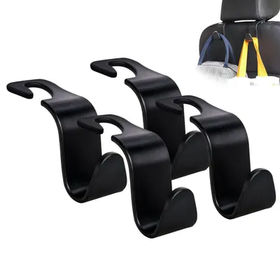 Amooca Car Headrest Hooks for Bag Storage