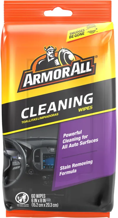 Armor All Car Interior Cleaning Wipes, 60 Count