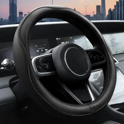 Ouzorp Universal Microfiber Leather Steering Wheel Cover