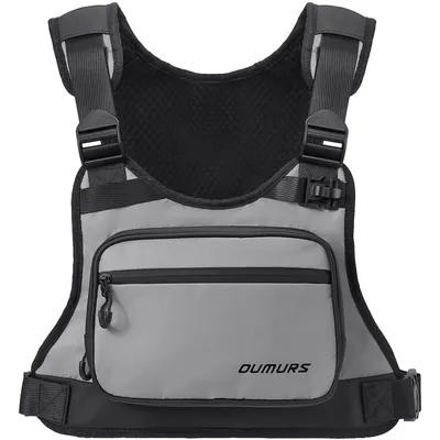 Oumurs Reflective Motorcycle Chest Hydration Bag