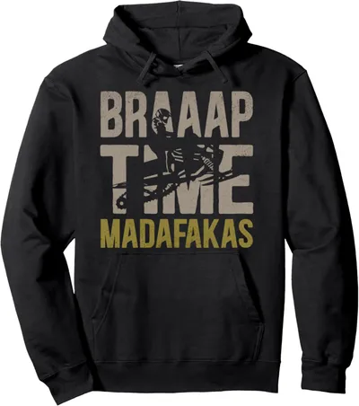Snowmobile Racing Thrills Racing Pullover Hoodie