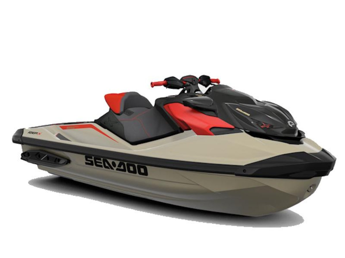 2025 Sea-Doo RXP-X 325 iBR Metallic Tan / Lava Red Premium