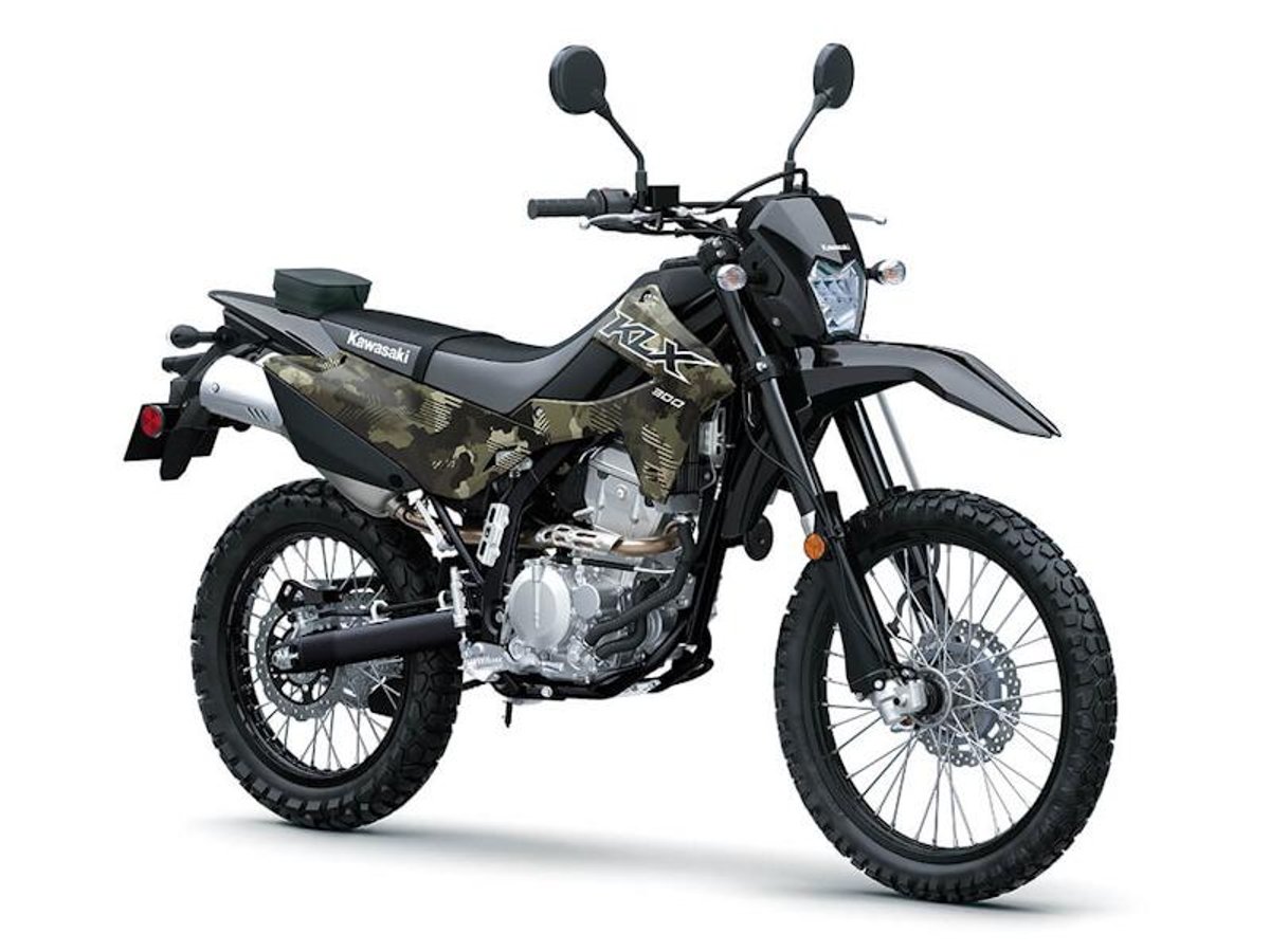 2026 Kawasaki KLX300 Cypher Camo Beige