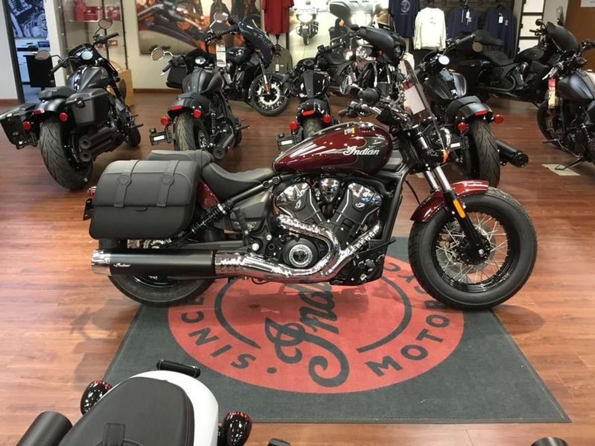 2025 Indian Motorcycle Super Scout Maroon Metallic with Graphics