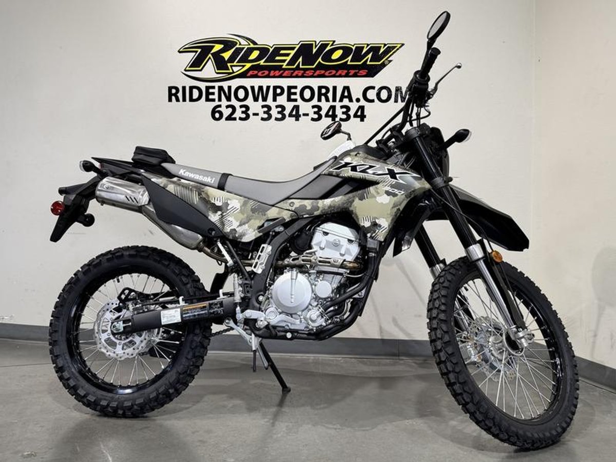2026 Kawasaki KLX300 Cypher Camo Beige
