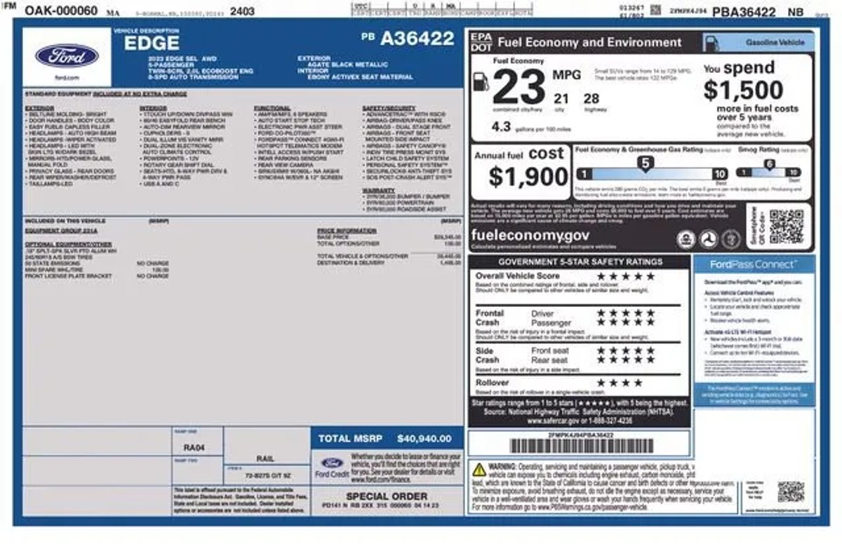 2023 Ford Edge SEL