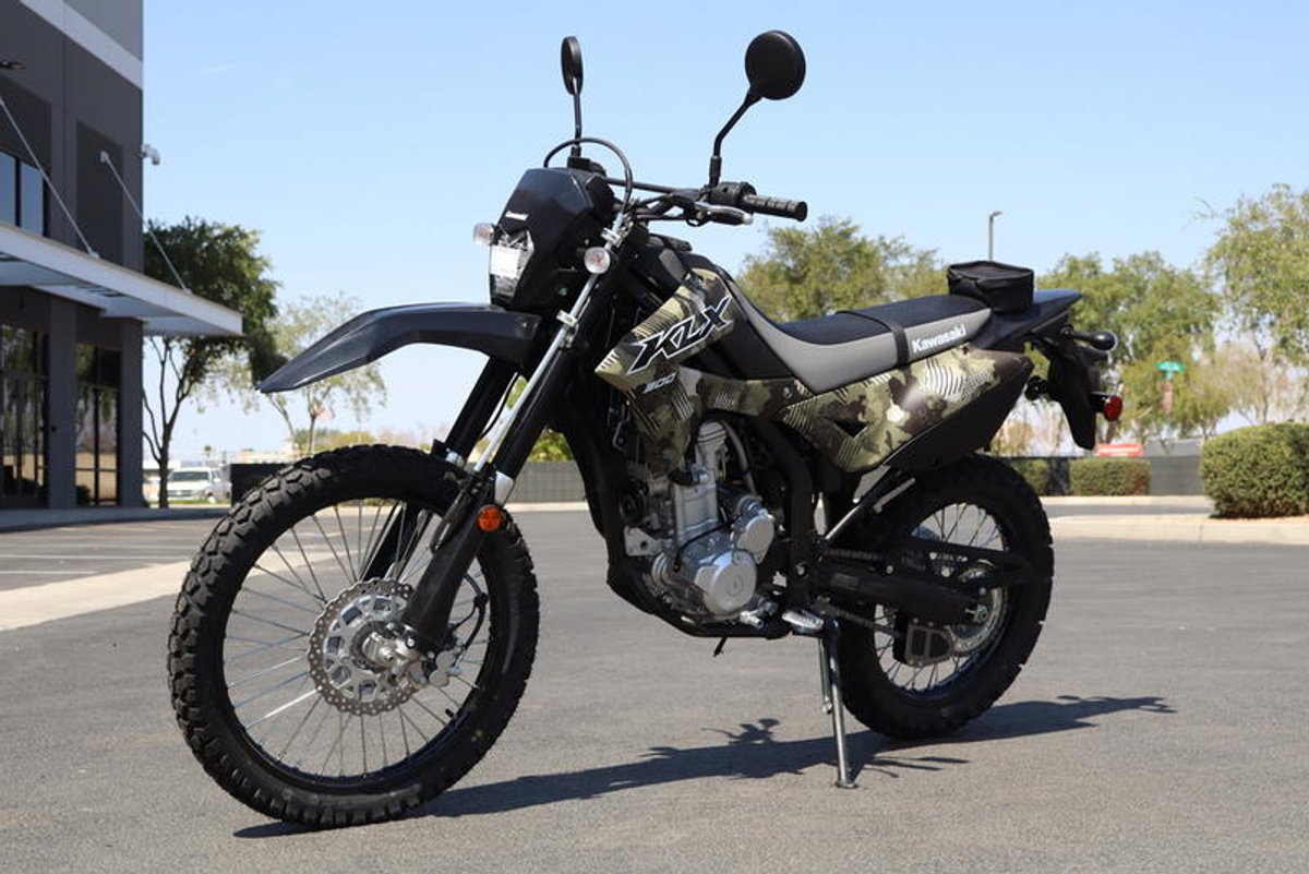 2026 Kawasaki KLX300 Cypher Camo Beige