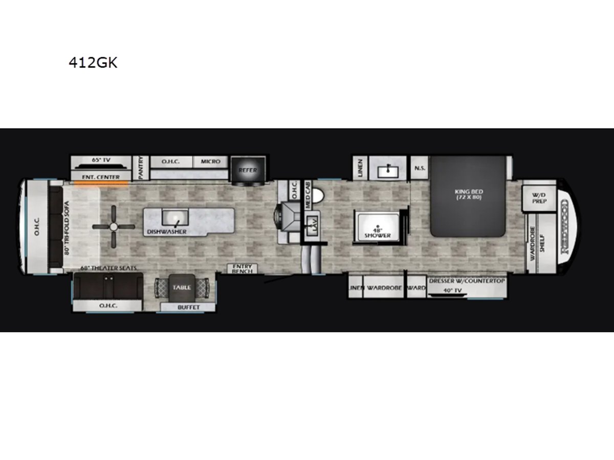 2026 Redwood RV Redwood 412GK Fifth